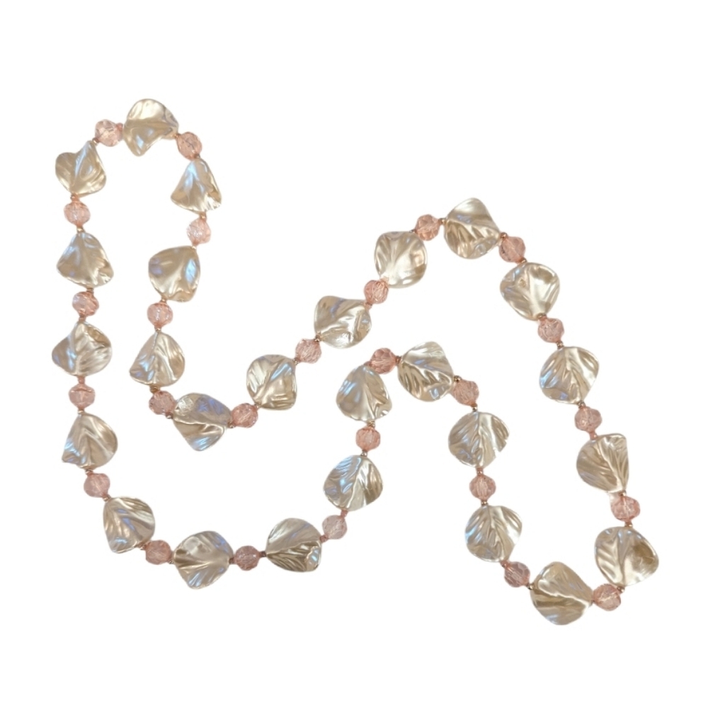 Blush and Pink Shell Necklace